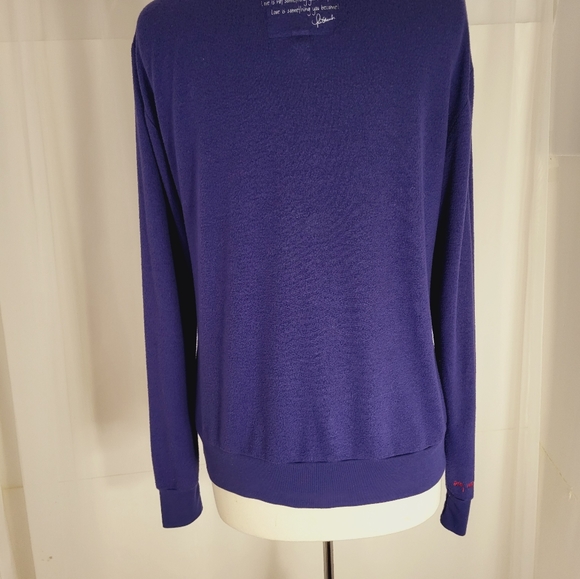 PEACE LOVE WORLD Lonsleeve Lace Up Shirt Small - Picture 5 of 9